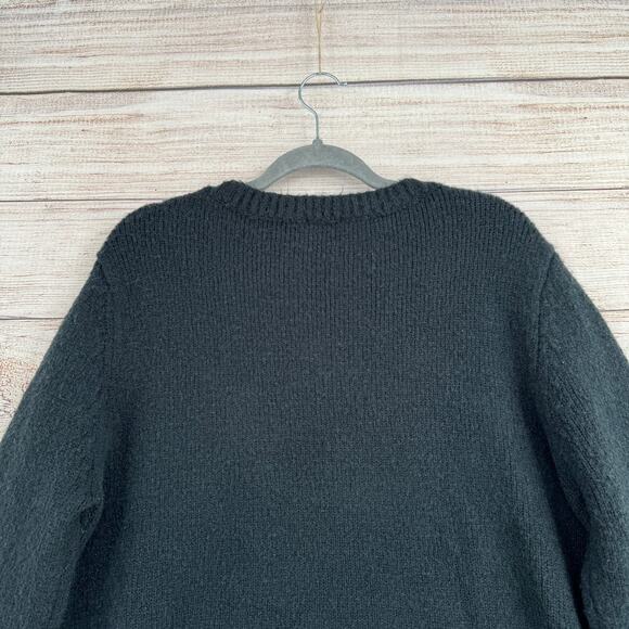 Cliche Floral Embroidered Crewneck Sweater Womens XL Black Red Pink - Picture 4 of 12